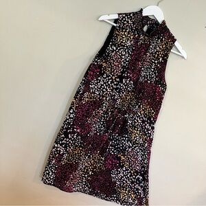 Gibsonlook X City Safari Roselyn Weaver Smocked Mock Neck Dress